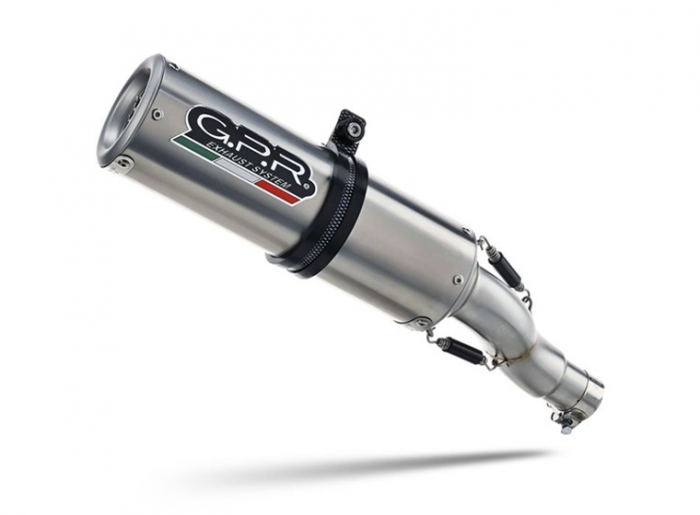 Slip-on exhaust GPR M3 INOX E4.H.254.1.M3.INOX Brushed Stainless steel including removable db killer and link pipe [2]