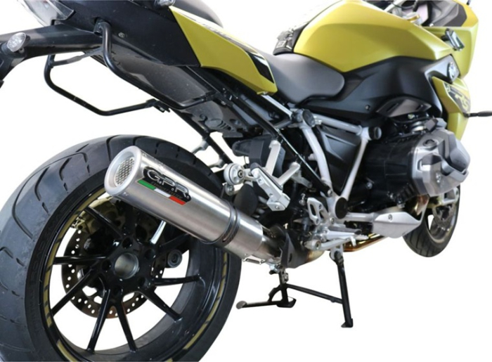 Slip-on exhaust GPR M3 TITANIUM NATURAL E5.BM.107.1.M3.TN Brushed Titanium including removable db killer and link pipe [8]