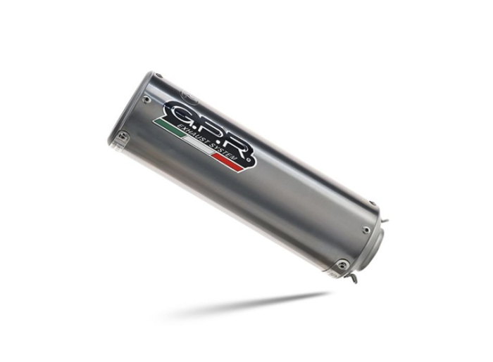 Slip-on exhaust GPR M3 TITANIUM NATURAL E5.BM.107.1.M3.TN Brushed Titanium including removable db killer and link pipe [3]