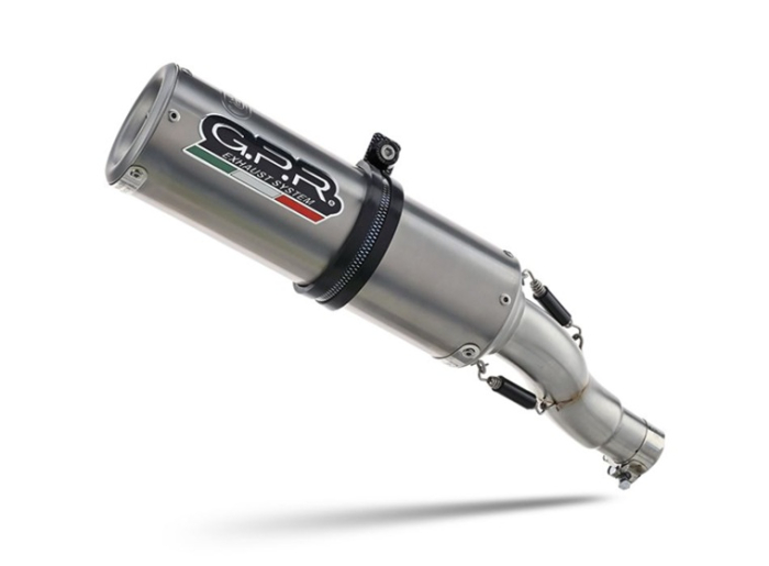 Slip-on exhaust GPR M3 TITANIUM NATURAL HON.262.1.M3.TN Brushed Titanium including removable db killer and link pipe [2]