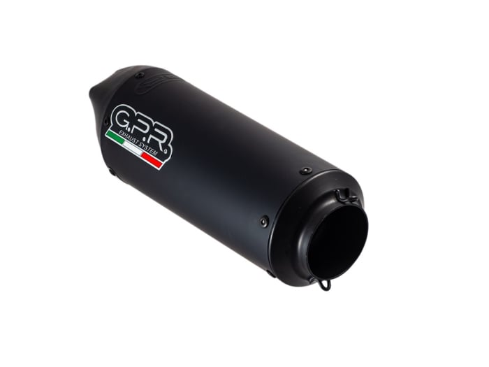 Slip-on exhaust GPR NEW GRAND PRIX EVO BLACK TITANIUM SCOM.204.GPAN.BLT Titanium Matte Black including removable db killer and link pipe [7]