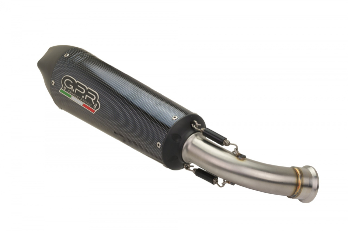 Slip-on exhaust GPR NEW GRAND PRIX EVO POPPY SCOM.203.GPAN.PO Carbon look including removable db killer and link pipe [3]