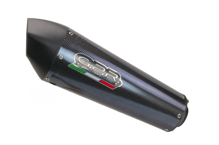 Slip-on exhaust GPR NEW GRAND PRIX EVO POPPY SCOM.203.GPAN.PO Carbon look including removable db killer and link pipe [2]