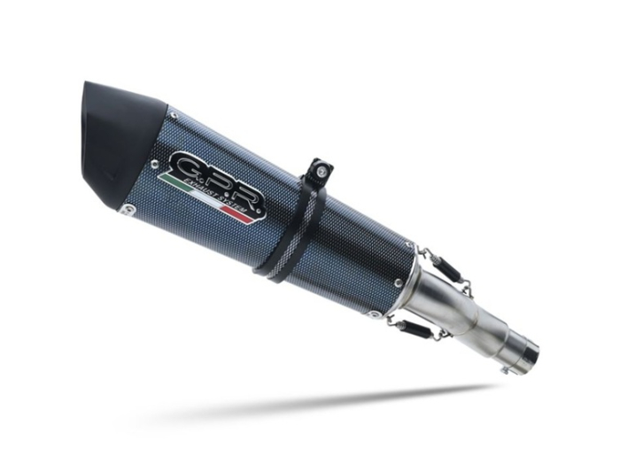 Slip-on exhaust GPR NEW GRAND PRIX EVO POPPY H.197.GPAN.PO Carbon look including removable db killer and link pipe [3]