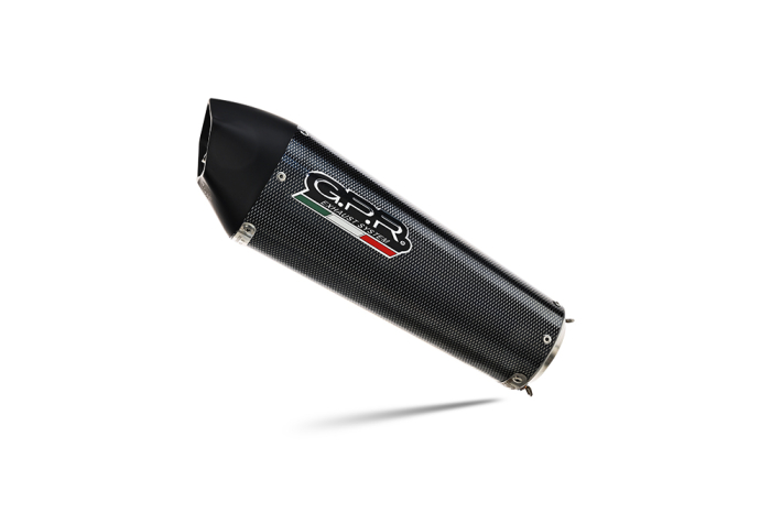 Slip-on exhaust GPR NEW GRAND PRIX EVO POPPY H.268.CAT.GPAN.PO Carbon look including removable db killer, link pipe and catalyst [2]
