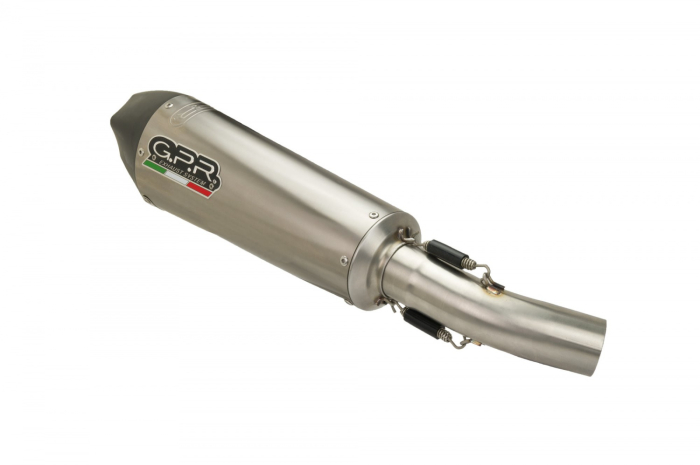 Slip-on exhaust GPR NEW GRAND PRIX EVO TITANIUM D.113.GPAN.TO Brushed Titanium including removable db killer, link pipe and catalyst [3]
