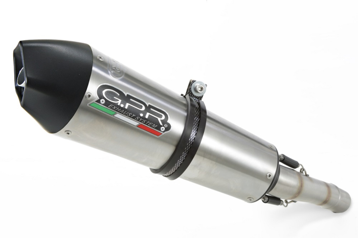 Slip-on exhaust GPR NEW GRAND PRIX EVO TITANIUM Y.172.GPAN.TO Brushed Titanium including removable db killer and link pipe [2]