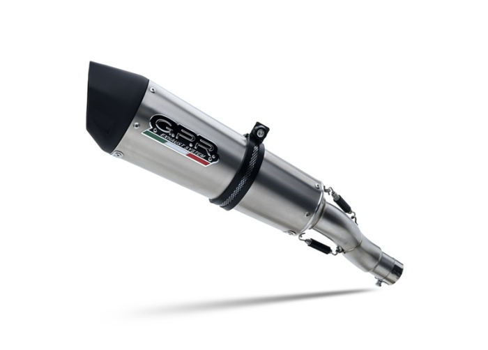 Slip-on exhaust GPR NEW GRAND PRIX EVO TITANIUM E4.241.GPAN.TO Brushed Titanium including removable db killer and link pipe [3]