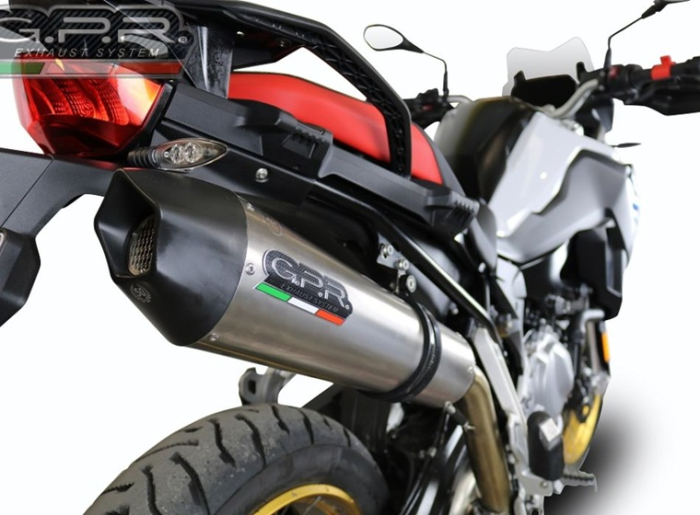 Slip-on exhaust GPR NEW GRAND PRIX EVO TITANIUM E4.BMW.94.GPAN.TO Brushed Titanium including removable db killer and link pipe [8]