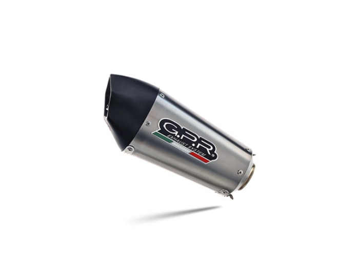 Slip-on exhaust GPR NEW GRAND PRIX EVO TITANIUM E5.D.139.GPAN.TO Brushed Titanium including removable db killer and link pipe [3]