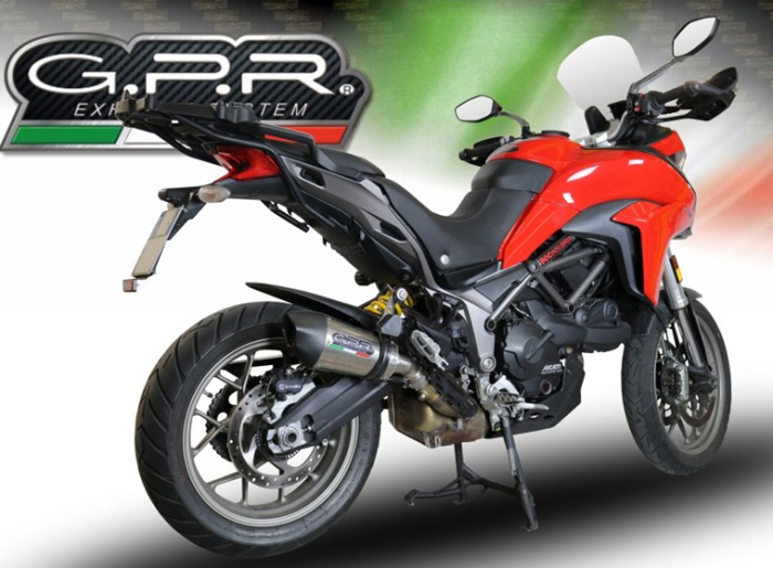 Slip-on exhaust GPR NEW GRAND PRIX EVO TITANIUM E5.D.139.GPAN.TO Brushed Titanium including removable db killer and link pipe [8]