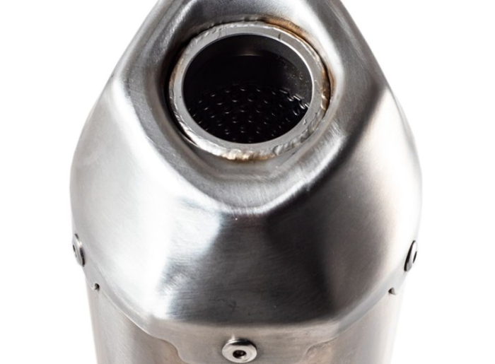 Slip-on exhaust GPR PENTACROSS INOX ATV.49.PENIO Brushed Stainless steel including removable db killer and link pipe [5]