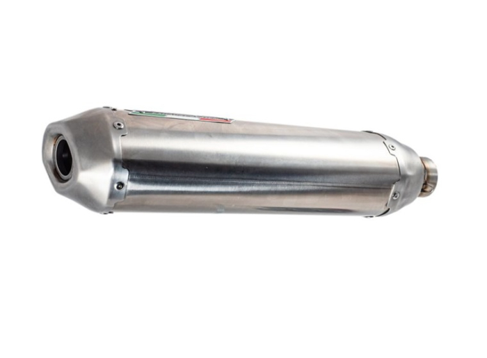 Slip-on exhaust GPR PENTACROSS INOX ATV.49.PENIO Brushed Stainless steel including removable db killer and link pipe [6]