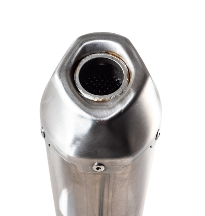 Slip-on exhaust GPR Pentacross Inox PNT.MX.75.IO Brushed Stainless steel including link pipe [3]