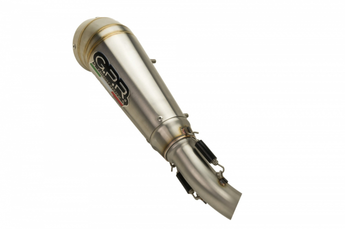 Dual slip-on exhaust GPR POWERCONE EVO S.158.PCEV Brushed Stainless steel including removable db killers and link pipes [2]