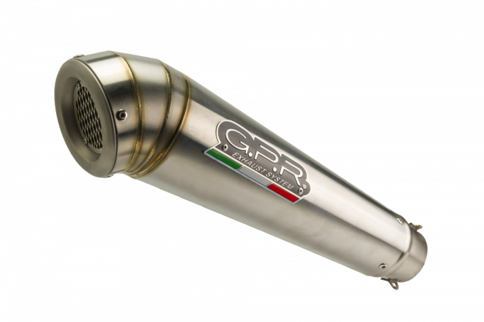 Dual slip-on exhaust GPR POWERCONE EVO S.158.PCEV Brushed Stainless steel including removable db killers and link pipes [3]