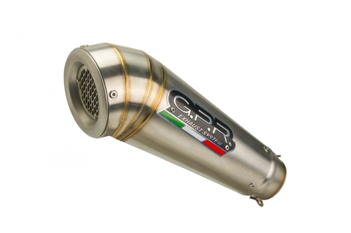 Slip-on exhaust GPR POWERCONE EVO E5.K.177.PCEV Brushed Stainless steel including removable db killer and link pipe [3]