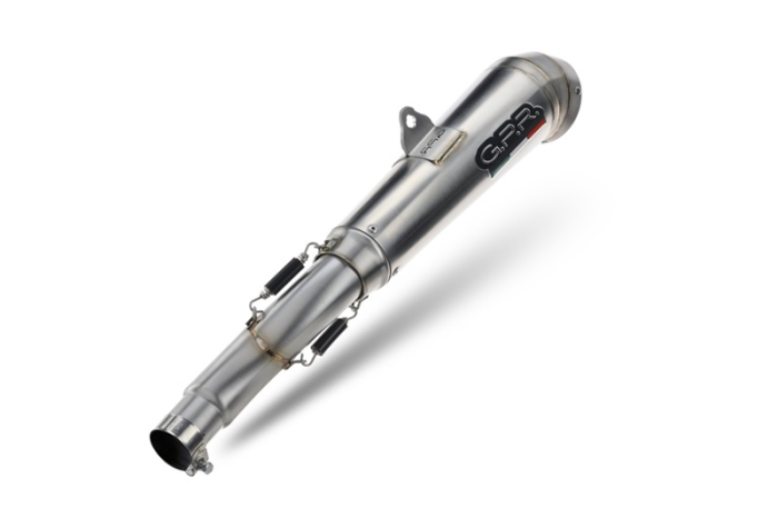Slip-on exhaust GPR POWERCONE EVO E4.BM.101.1.PCEV Brushed Stainless steel including removable db killer and link pipe [4]