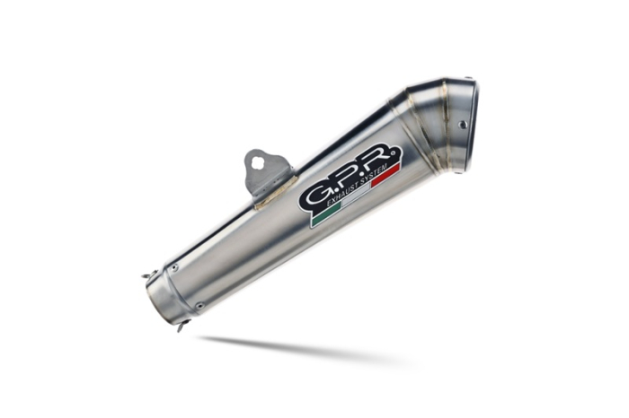 Slip-on exhaust GPR POWERCONE EVO E4.BM.101.1.PCEV Brushed Stainless steel including removable db killer and link pipe [3]