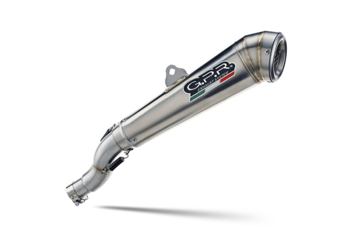 Slip-on exhaust GPR POWERCONE EVO E4.BM.101.1.PCEV Brushed Stainless steel including removable db killer and link pipe [2]