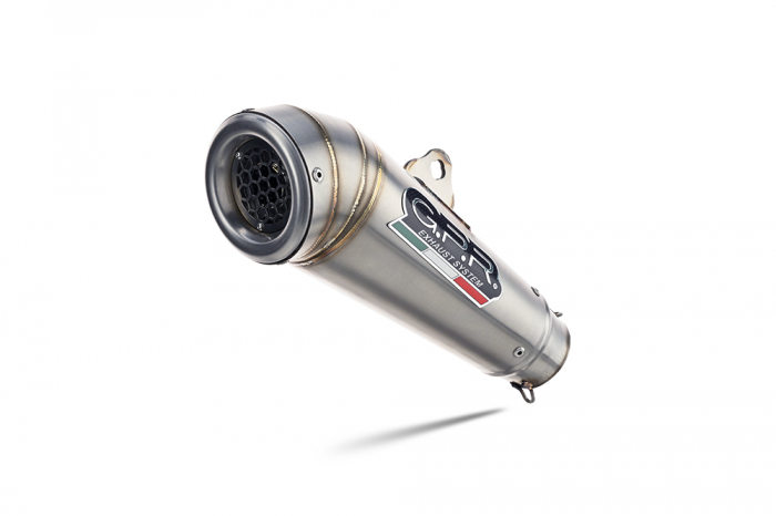 Slip-on exhaust GPR POWERCONE EVO E5.D.137.3.CAT.PCEV Brushed Stainless steel including removable db killer, link pipe and catalyst [2]