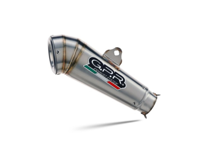 Slip-on exhaust GPR POWERCONE EVO E5.KT.108.1.PCEV Brushed Stainless steel including removable db killer and link pipe [3]