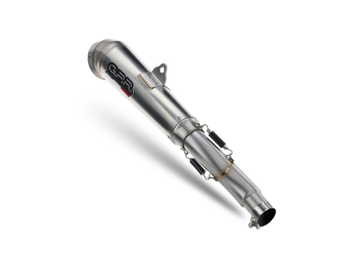 Slip-on exhaust GPR POWERCONE EVO E5.VO.2.1.PCEV Brushed Stainless steel including removable db killer and link pipe [4]