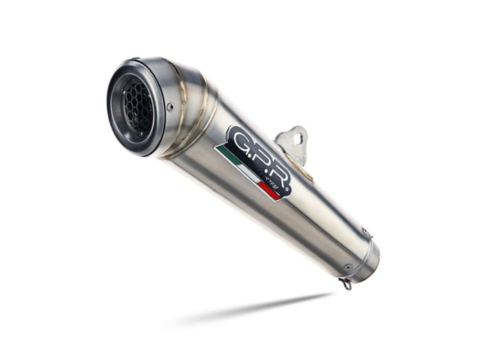 Slip-on exhaust GPR POWERCONE EVO HON.262.1.PCEV Brushed Stainless steel including removable db killer and link pipe [3]