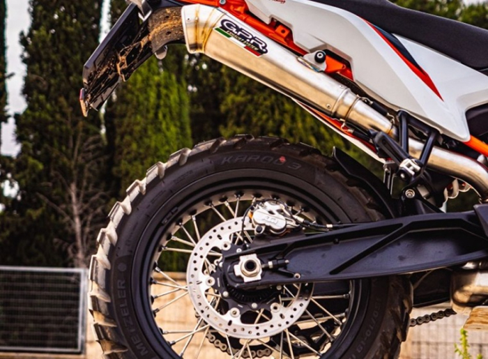 Slip-on exhaust GPR POWERCONE EVO KT.105.2.PCEV Brushed Stainless steel including removable db killer and link pipe [10]