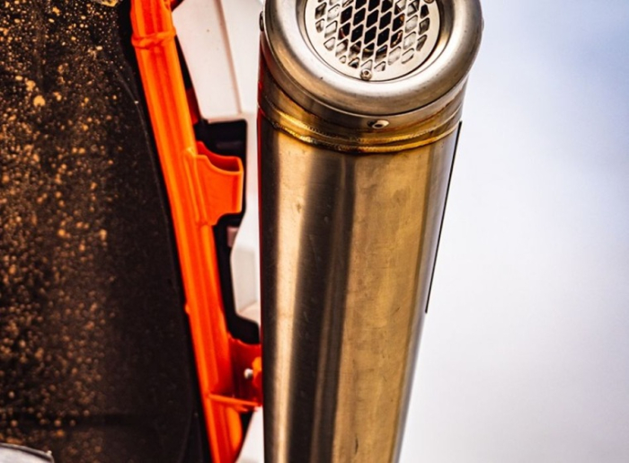 Slip-on exhaust GPR POWERCONE EVO KT.105.2.PCEV Brushed Stainless steel including removable db killer and link pipe [8]