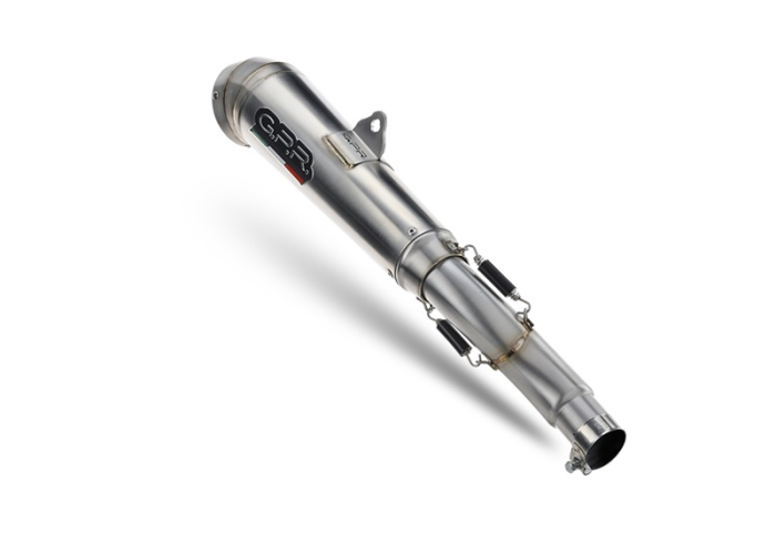Slip-on exhaust GPR POWERCONE EVO KT.209.1.PCEV Brushed Stainless steel including removable db killer and link pipe [4]