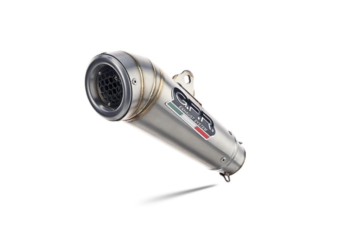 Slip-on exhaust GPR POWERCONE EVO KT.209.1.PCEV Brushed Stainless steel including removable db killer and link pipe [1]