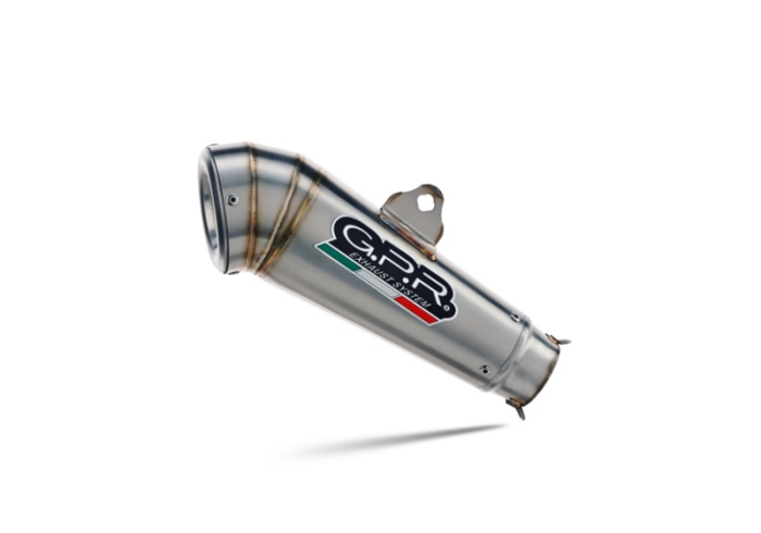 Slip-on exhaust GPR POWERCONE EVO KT.209.1.PCEV Brushed Stainless steel including removable db killer and link pipe [3]