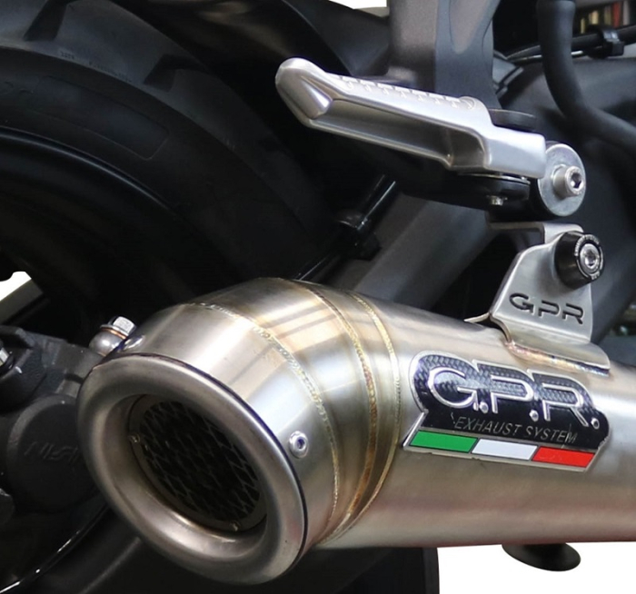 Slip-on exhaust GPR POWERCONE EVO VO.2.1.RACE.PCEV Brushed Stainless steel including link pipe [9]
