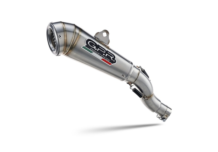 Slip-on exhaust GPR POWERCONE EVO VO.2.1.RACE.PCEV Brushed Stainless steel including link pipe [2]