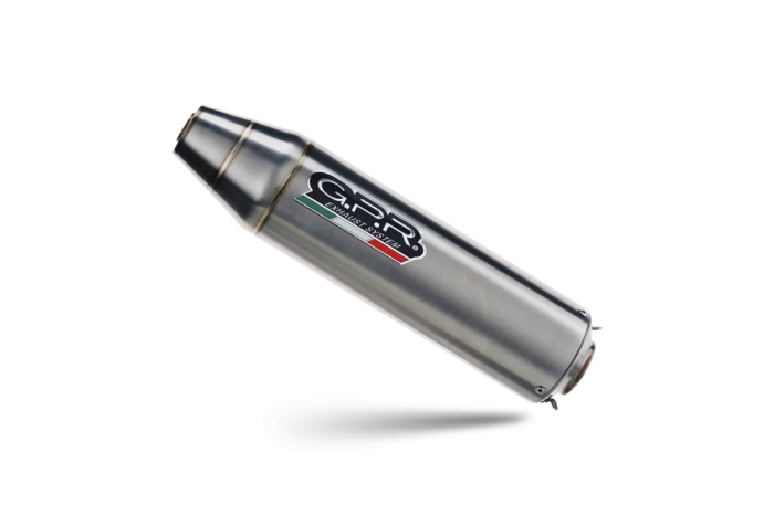 Slip-on exhaust GPR SATINOX ATV PO.5.4.SATATV Brushed Stainless steel including removable db killer and link pipe [5]