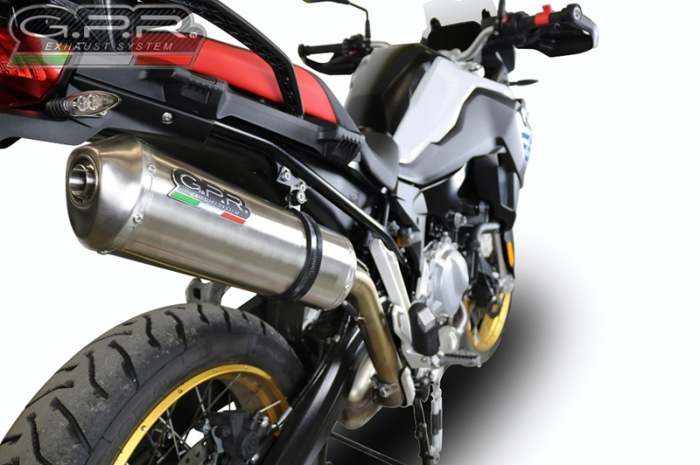 Slip-on exhaust GPR SATINOX E5.BM.94.SAT Brushed Stainless steel including removable db killer and link pipe [9]