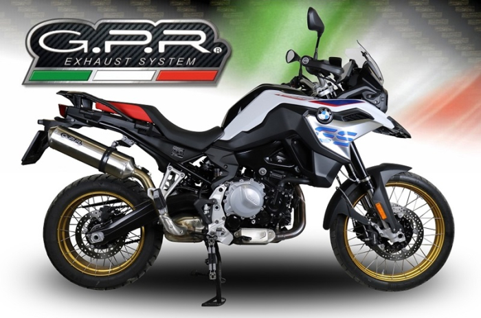 Slip-on exhaust GPR SATINOX E5.BM.94.SAT Brushed Stainless steel including removable db killer and link pipe [7]