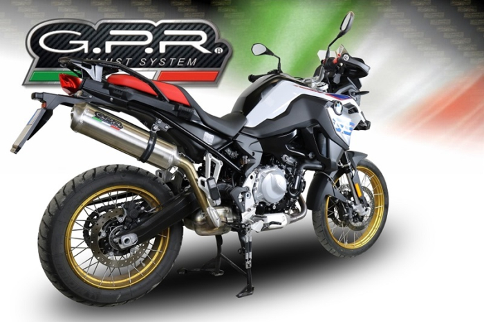 Slip-on exhaust GPR SATINOX E5.BM.94.SAT Brushed Stainless steel including removable db killer and link pipe [8]