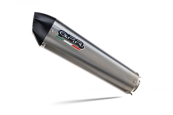Slip-on exhaust GPR SATINOX Y.66.1.SAT Brushed Stainless steel including removable db killer and link pipe [2]