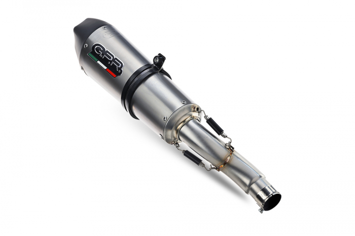 Slip-on exhaust GPR SATINOX Y.66.1.SAT Brushed Stainless steel including removable db killer and link pipe [3]