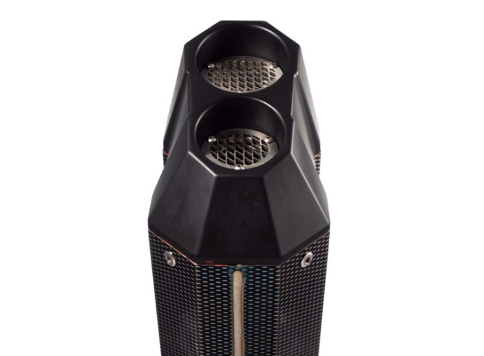 Slip-on exhaust GPR SONIC POPPY E5.BM.107.1.SOPO Brushed Stainless steel including removable db killer and link pipe [3]