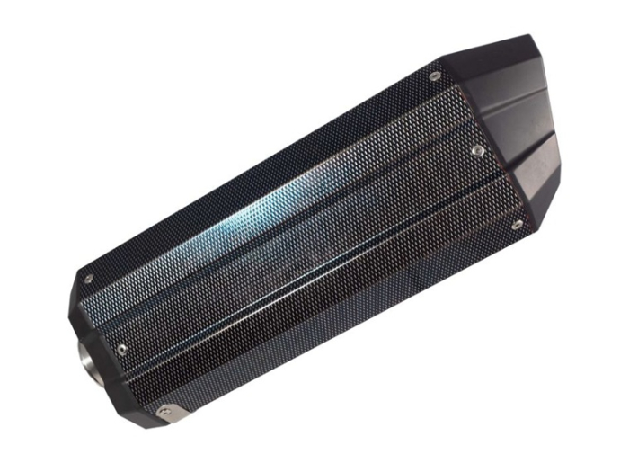 Slip-on exhaust GPR SONIC POPPY E5.BM.107.1.SOPO Brushed Stainless steel including removable db killer and link pipe [5]