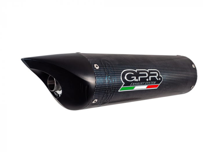 Slip-on exhaust GPR TIBURON BE.3.TIBPO Inox Carbon look including removable db killer and link pipe [3]
