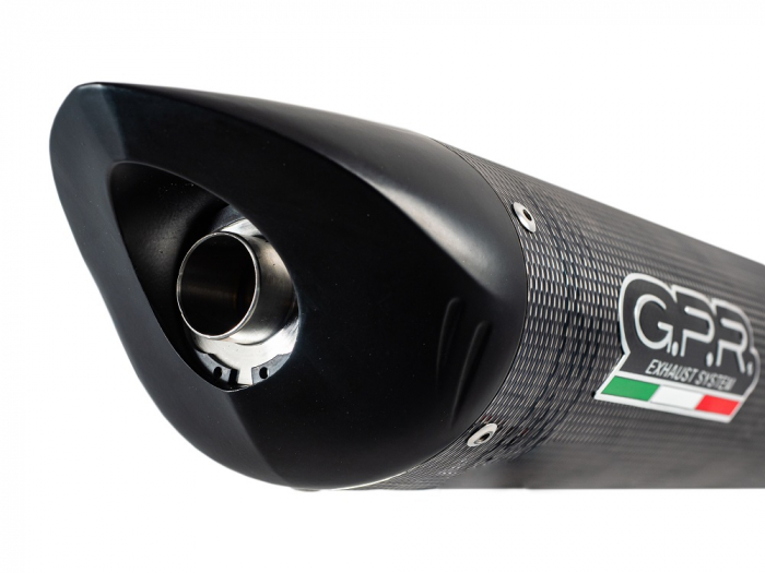 Slip-on exhaust GPR TIBURON BE.3.TIBPO Inox Carbon look including removable db killer and link pipe [2]