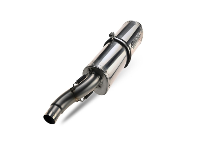 Slip-on exhaust GPR TRIOVAL BMW.66.TRI Polished Stainless Steel including removable db killer and link pipe [5]