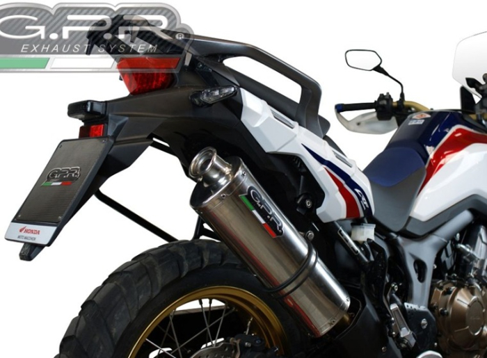 Slip-on exhaust GPR TRIOVAL H.226.1.E4.TRI Polished Stainless Steel including removable db killer and link pipe [7]