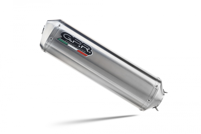 Slip-on exhaust GPR TRIOVAL Y.66.1.TRI Polished Stainless Steel including removable db killer and link pipe [3]