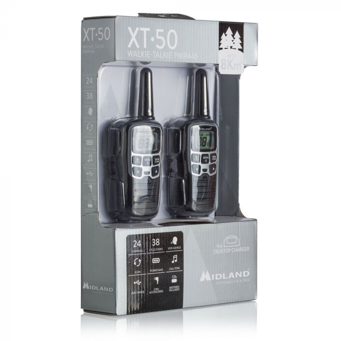 Statie radio PMR Midland XT50, set 2 buc [4]