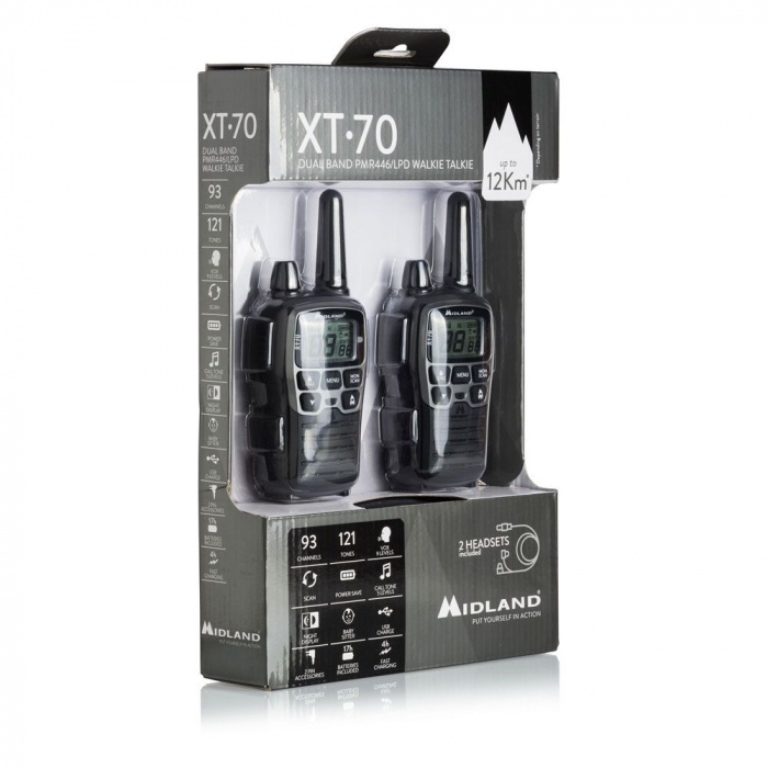 Statie radio PMR Midland XT70, set 2 buc [5]